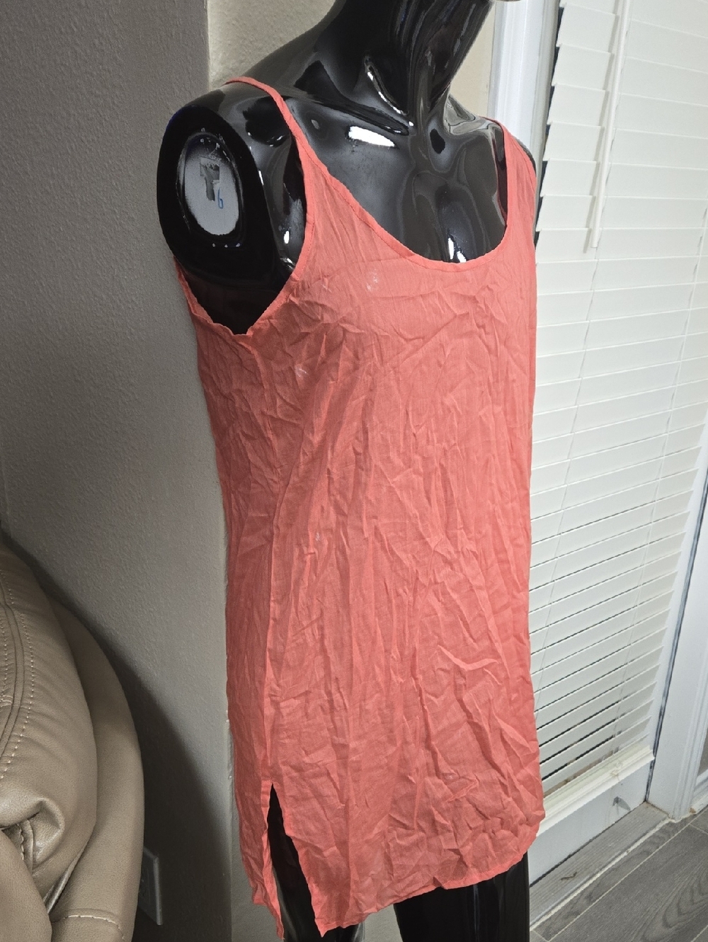 Oliphant Coral Scoop-Neck Tank